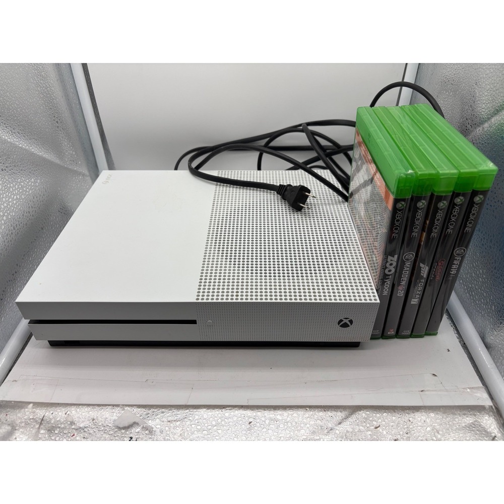 Microsoft Xbox One S 1TB White Console Bundle TESTED - No Controller Cords Only